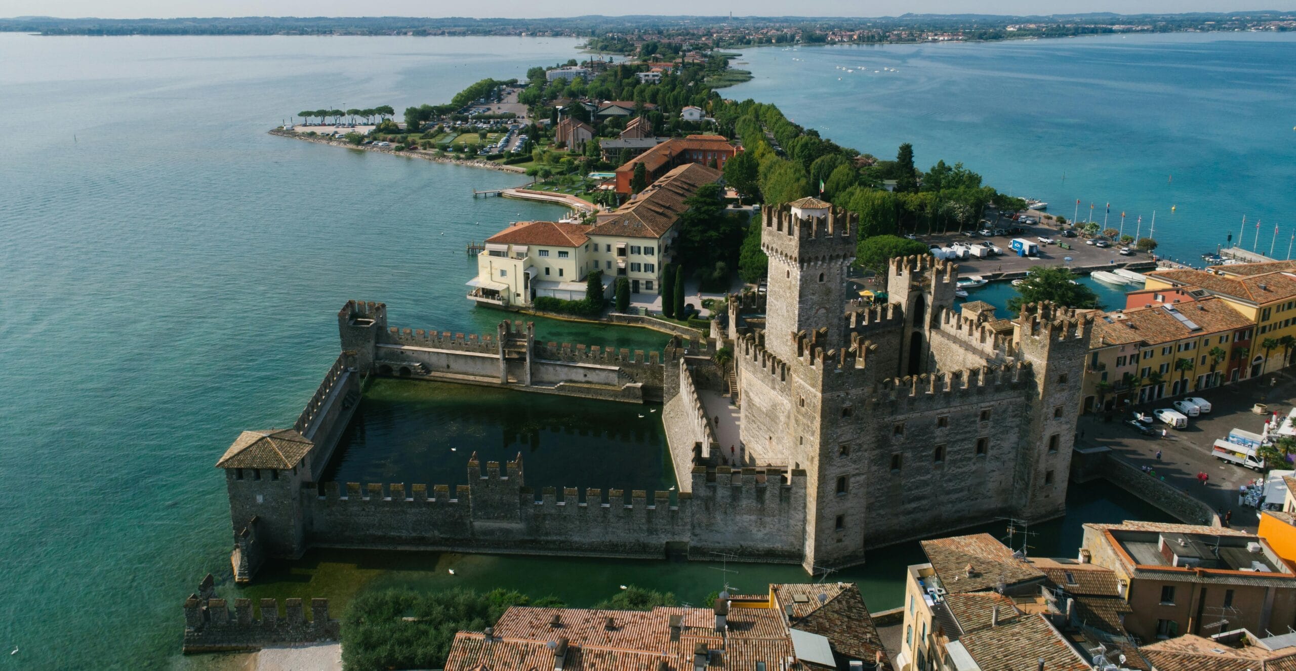 Ferry deck at sunset