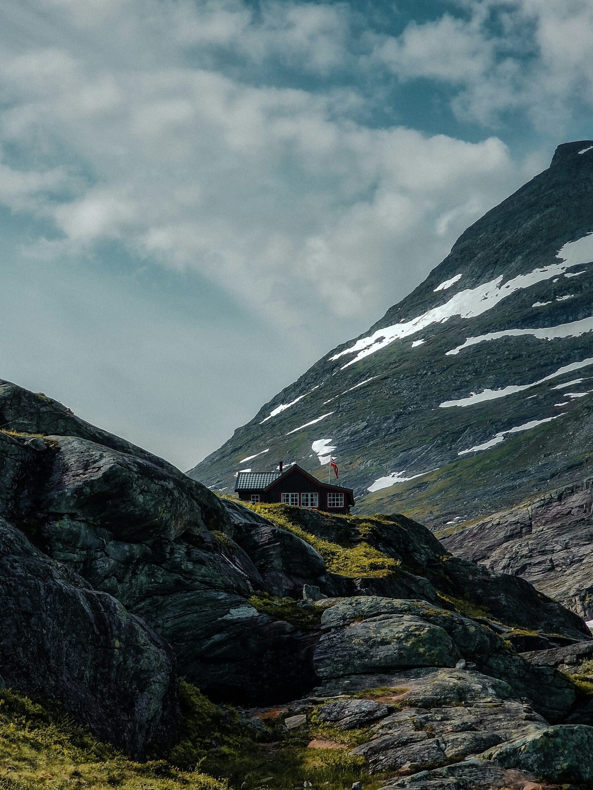 Lake District mountain hiking trail with dramatic peaks