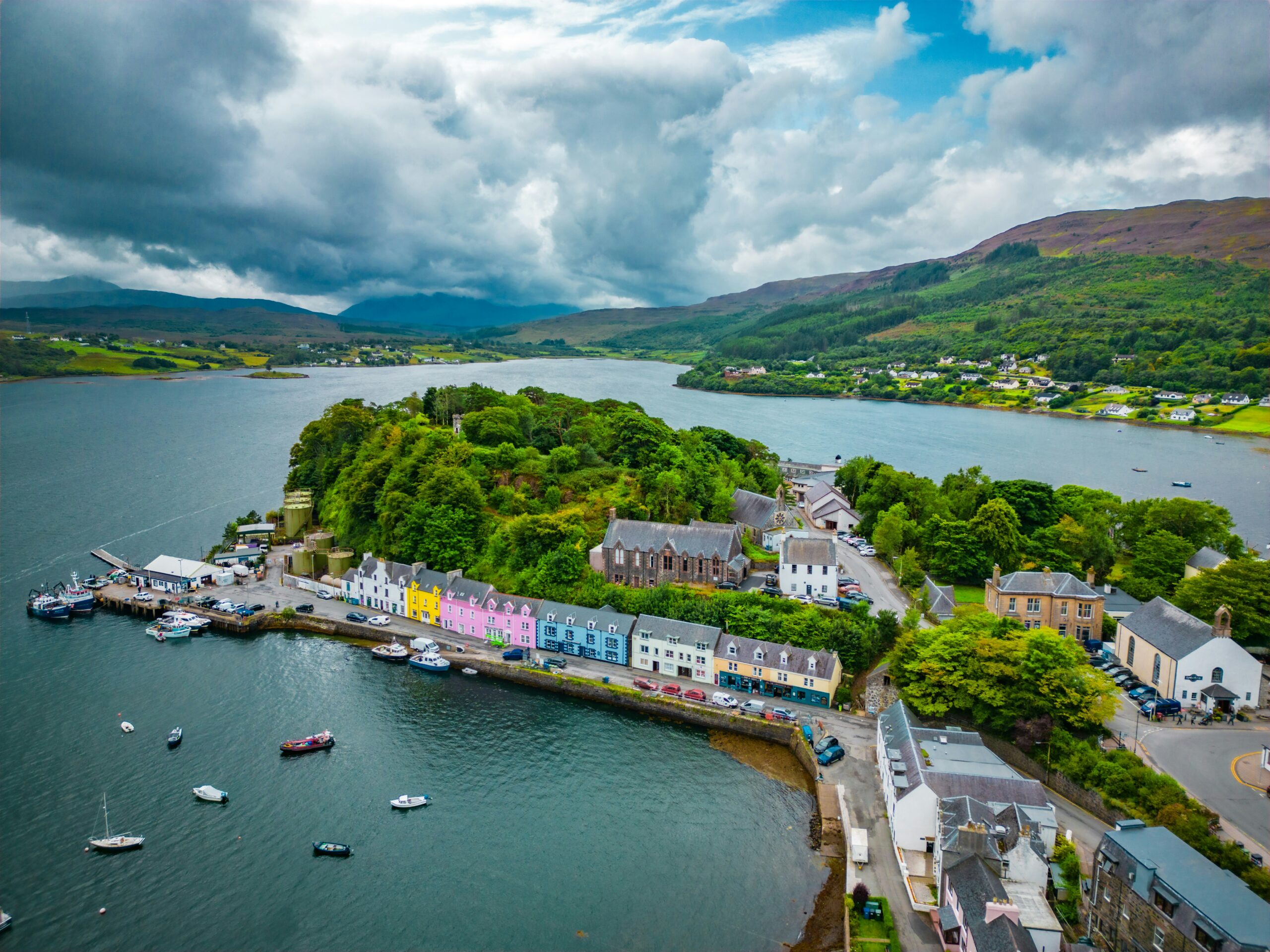Lake District scenic landscape with mountains and lakes