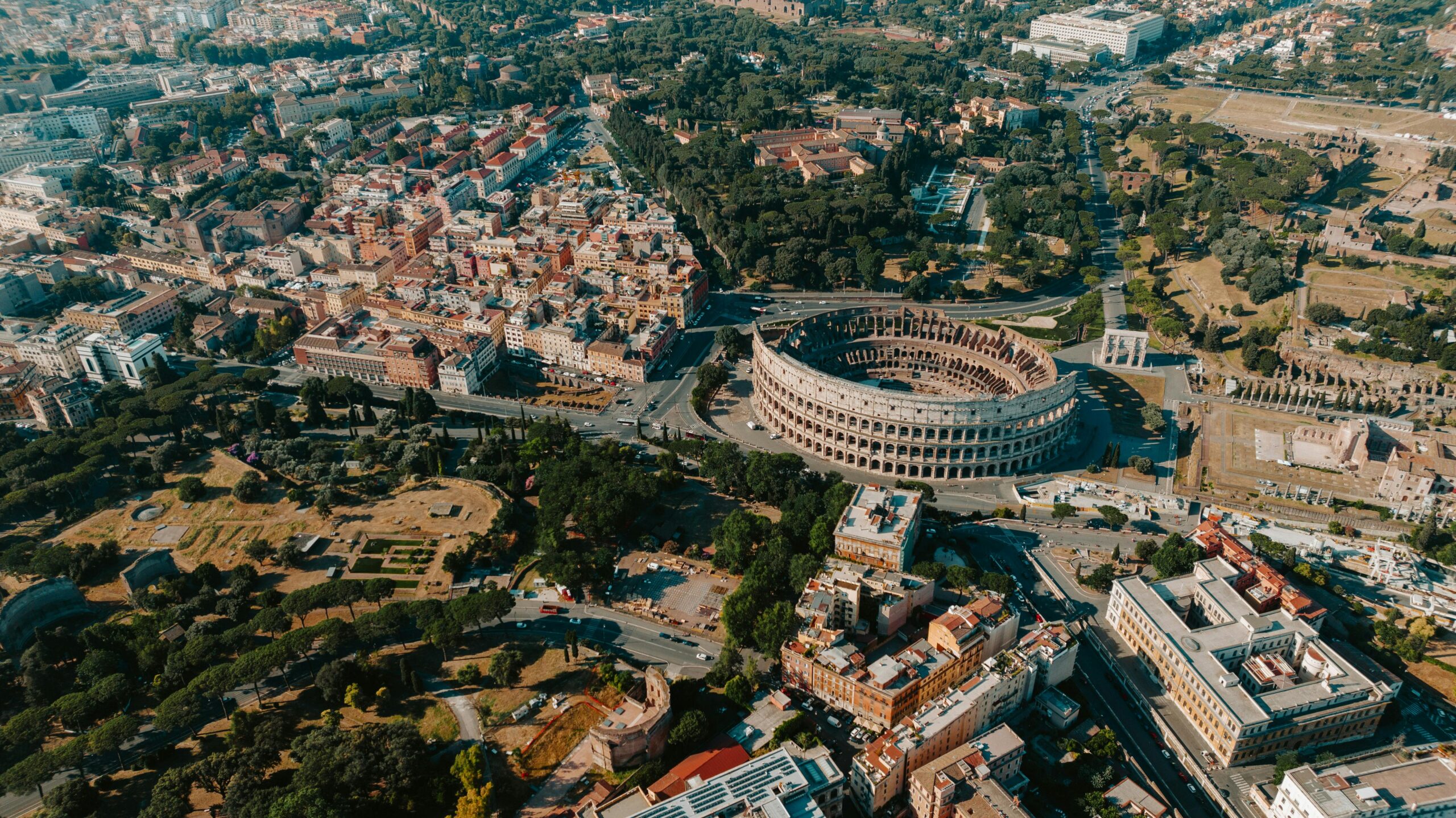 Rome Colosseum at sunset