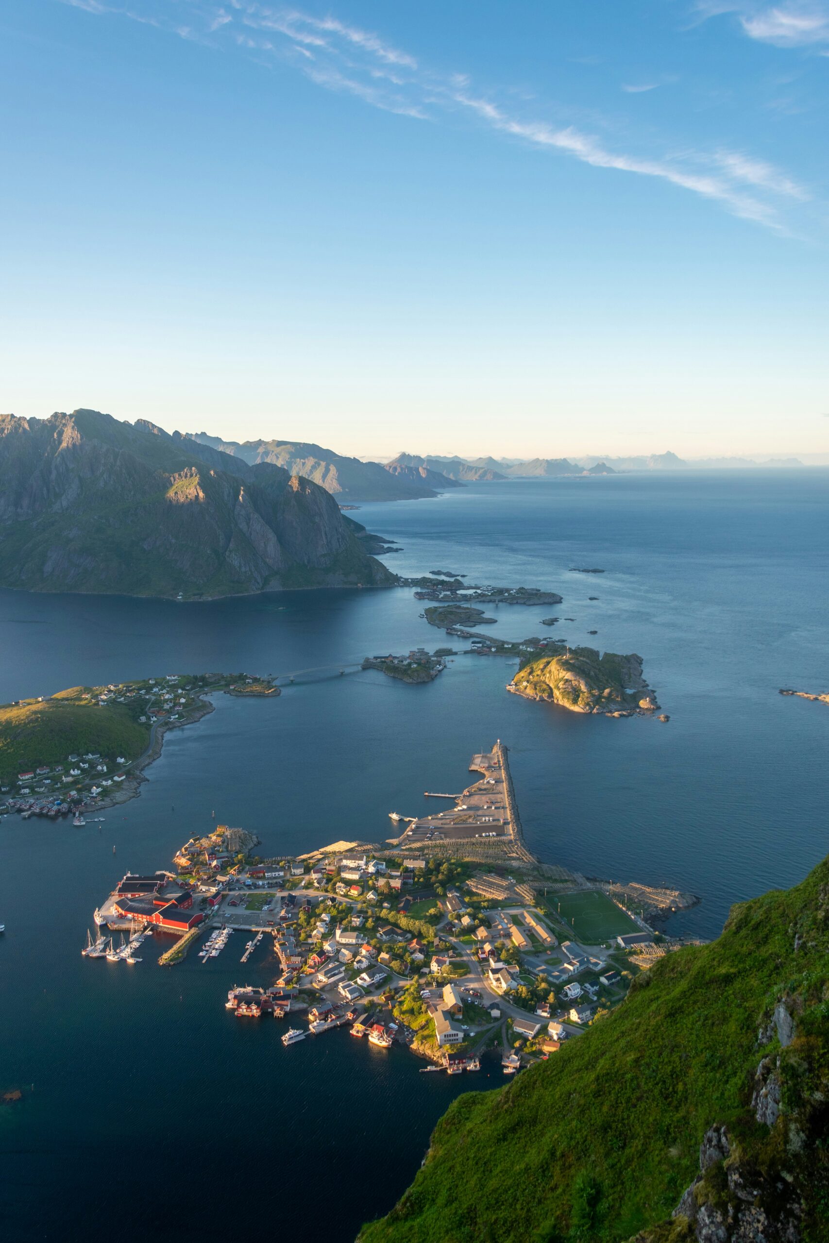 Lofoten village and transportation