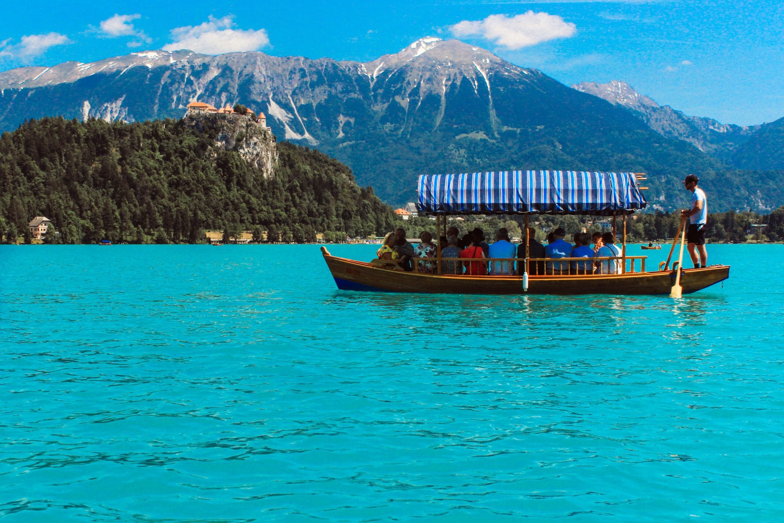 Bled Castle overlooking the lake