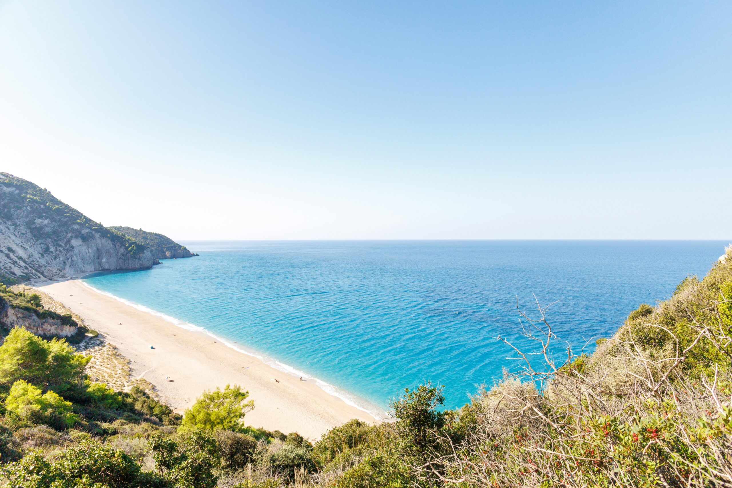 Costa Brava coastline with perfect weather and crystal clear waters
