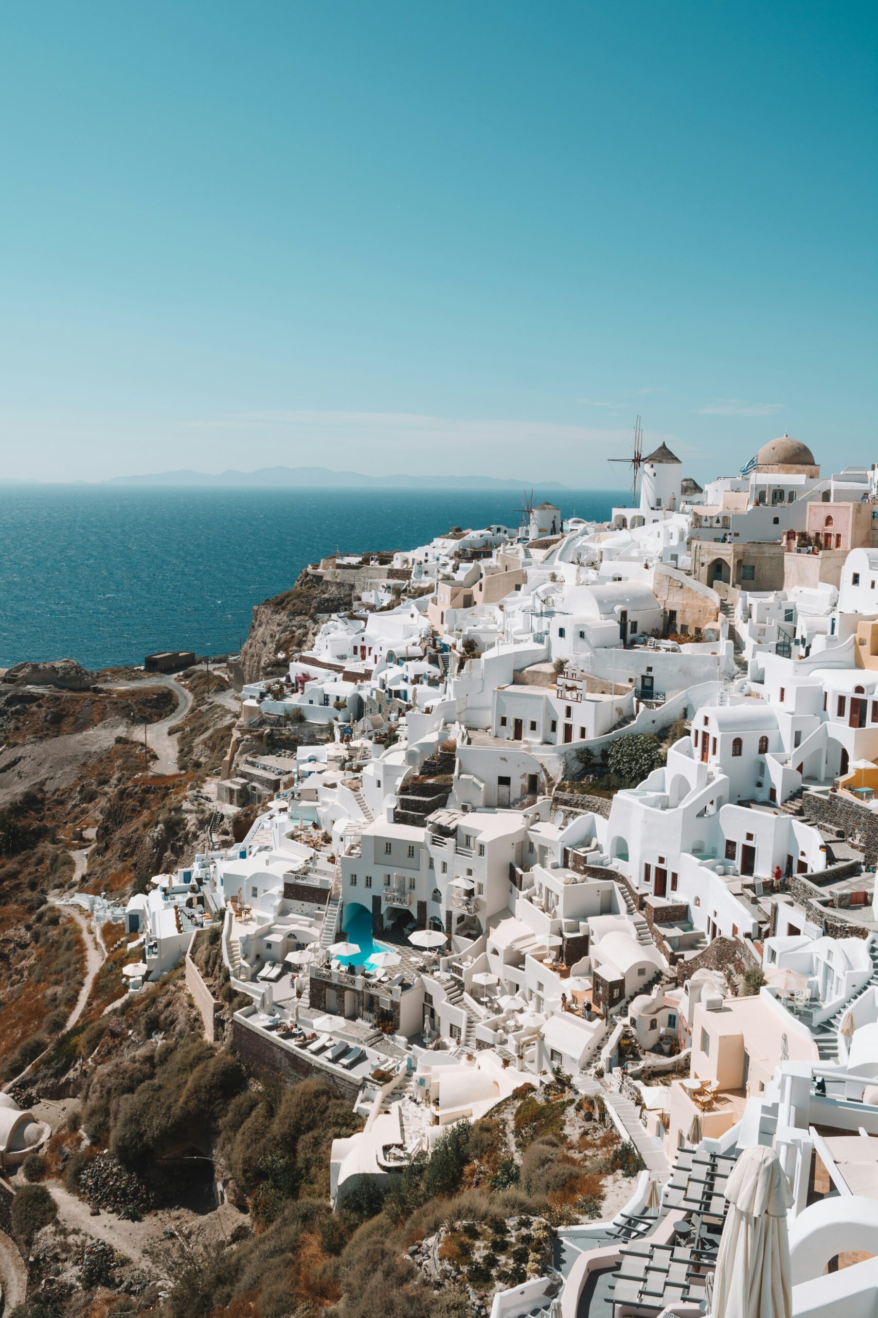 Black volcanic beach of Santorini