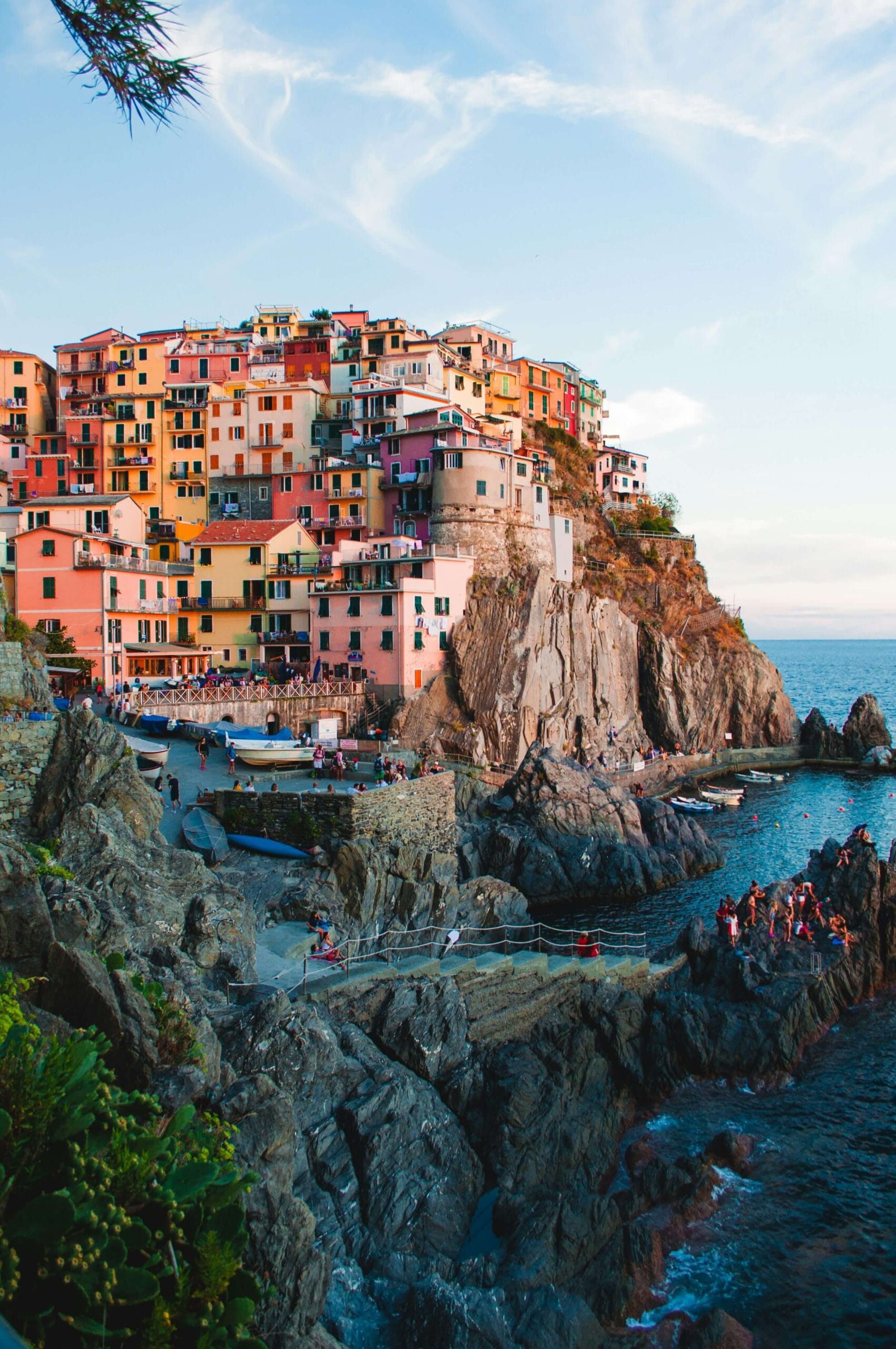 Manarola village at sunset