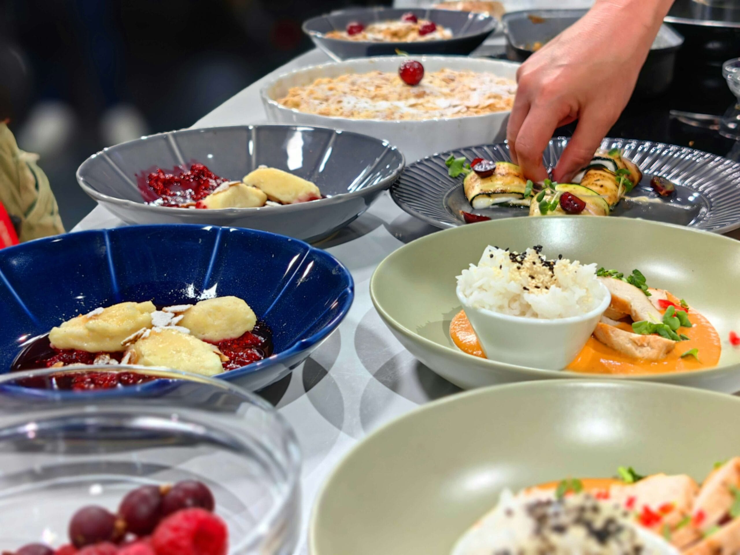Czech Vepřo knedlo zelo - roasted pork with dumplings and sauerkraut