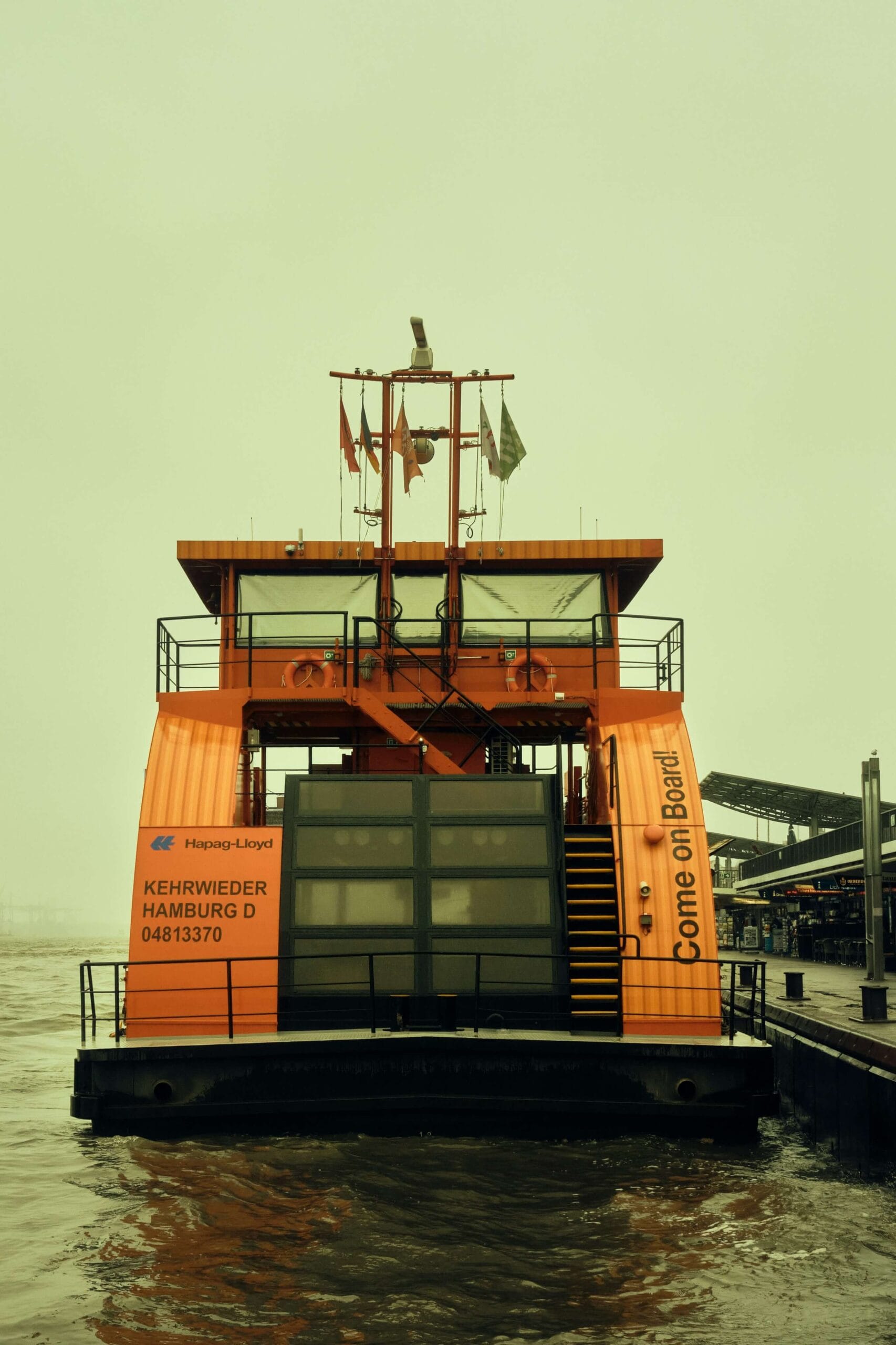 Interior of Markthal Rotterdam with colorful ceiling art