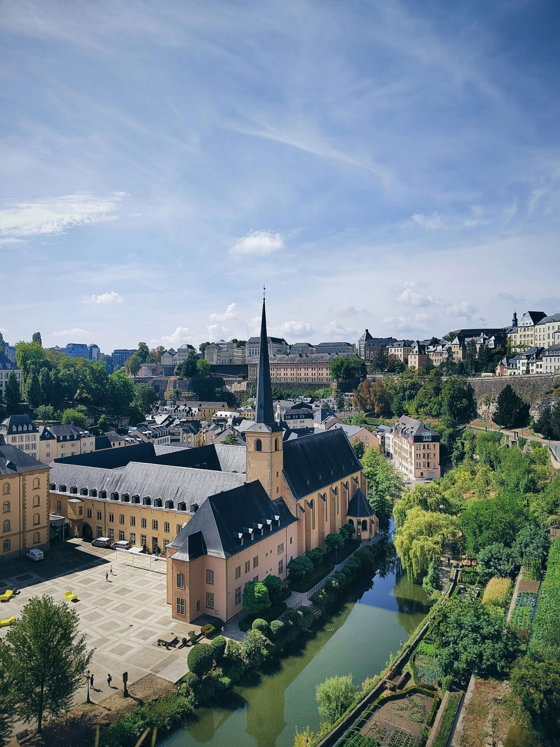 Luxembourg City panoramic view